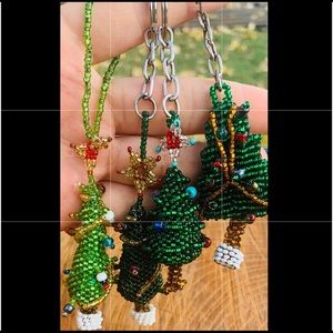 Handmade Huichol Beaded Chrismas Tree Ornament (1)